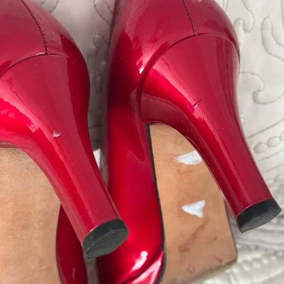 Stuart weitzman ruby red heels shoes pumps 8 - Picture 6 of 8